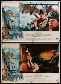 2c541 FORCE 10 FROM NAVARONE group of 10 Italian 19x26 pbustas 1978 Shaw, Ford, art by Bryan Bysouth!