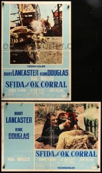 2c524 GUNFIGHT AT THE O.K. CORRAL group of 3 Italian 20x28 pbustas 1957 Kirk Douglas & Jo Van Fleet!