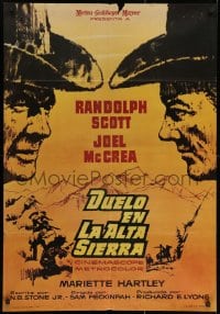 2c239 RIDE THE HIGH COUNTRY Spanish 1962 Randolph Scott & Joel McCrea have a showdown in High Sierra!