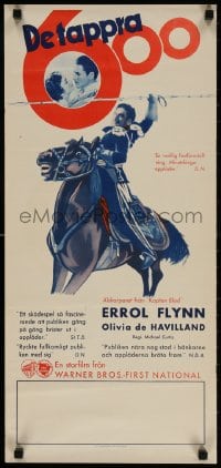 2c050 CHARGE OF THE LIGHT BRIGADE Swedish stolpe 1936 completely different art of Errol Flynn!