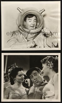 2d884 ABBOTT & COSTELLO GO TO MARS 2 8x10 stills 1953 wacky astronaut Lou and sexy women!