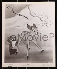 2d666 BAMBI 5 8x10 stills R1966 Walt Disney, great images from animated cartoon deer classic!