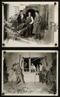 2d829 BIG BUSINESS 3 8x10 stills 1929 James Finlayson watches Laurel & Hardy break stuff!