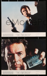 2d033 ENFORCER 8 8x10 mini LCs 1976 Clint Eastwood as Dirty Harry, Guardino, Daly, crime classic!