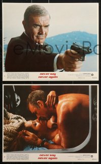 2d055 NEVER SAY NEVER AGAIN 8 8x10 mini LCs 1983 great images of Sean Connery as James Bond 007!