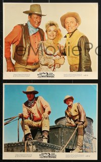 2d075 WAR WAGON 8 color 8x10 stills 1967 great images of cowboys John Wayne & Kirk Douglas!