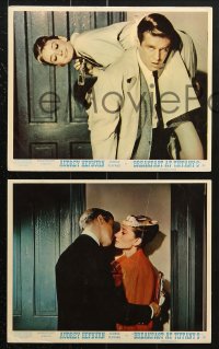 2d025 BREAKFAST AT TIFFANY'S 8 color English FOH LCs 1961 sexy Audrey Hepburn, Blake Edwards classic
