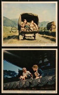2d034 ESCAPADE IN JAPAN 8 color English FOH LCs 1957 adventures of two run-away boys in Japan!