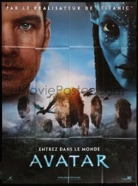 2f551 AVATAR cast style teaser French 1p 2009 James Cameron, Zoe Saldana, Sam Worthington!