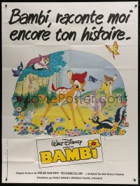 2f556 BAMBI French 1p R1980s Walt Disney cartoon deer classic, different art!