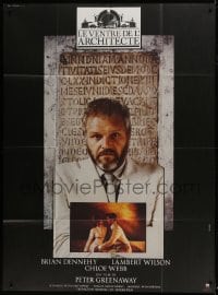 2f562 BELLY OF AN ARCHITECT French 1p 1987 Peter Greenaway, cool image of Brian Dennehy!
