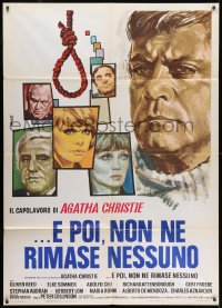 2f088 AND THEN THERE WERE NONE Italian 1p 1975 Oliver Reed, Elke Sommer, great art by Avelli!