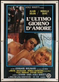 2f041 HURRIED MAN Italian 2p 1977 Edouard Molinaro's L'Homme Presse, Alain Delon & Mireille Darc!