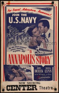 2f204 ANNAPOLIS STORY WC 1955 John Derek, special promotional tie-in to Join the U.S. Navy, rare!