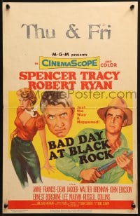 2f211 BAD DAY AT BLACK ROCK WC 1955 Spencer Tracy tries to find out just what did happen to Kamoko