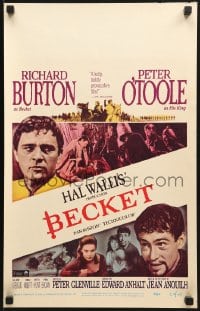 2f217 BECKET WC 1964 Richard Burton in the title role, Peter O'Toole, John Gielgud