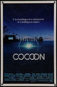 2g179 COCOON 1sh 1985 Ron Howard classic sci-fi, great artwork by John Alvin!