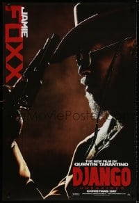 2g252 DJANGO UNCHAINED teaser DS 1sh 2012 cool close-up image of Jamie Foxx in title role!