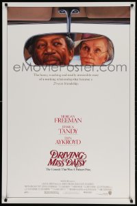 2g262 DRIVING MISS DAISY 1sh 1989 art of Morgan Freeman & Jessica Tandy, Bruce Beresford directed!
