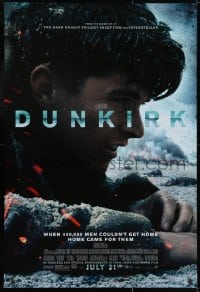 2g266 DUNKIRK advance DS 1sh 2017 Christopher Nolan, Tom Hardy, Murphy, different close-up!
