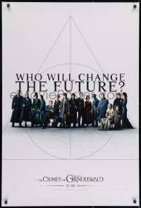 2g284 FANTASTIC BEASTS: THE CRIMES OF GRINDELWALD int'l teaser DS 1sh 2018 who will change the future?