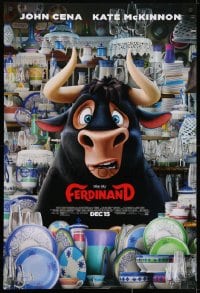 2g288 FERDINAND style B advance DS 1sh 2017 John Cena voices title role, bull in a china shop!