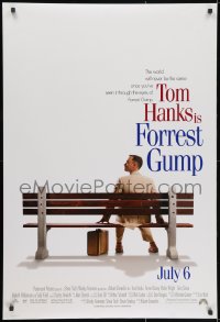 2g303 FORREST GUMP int'l advance DS 1sh 1994 Tom Hanks sits on bench, Robert Zemeckis classic!