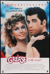 2g354 GREASE DS 1sh R1998 John Travolta & Olivia Newton-John in a most classic musical!