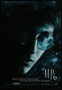 2g382 HARRY POTTER & THE HALF-BLOOD PRINCE teaser DS 1sh 2009 Daniel Radcliffe and Michael Gambon!