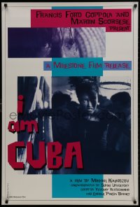 2g441 I AM CUBA 1sh 1995 pro-Castro propaganda, pretty girl runs from U.S. sailors!