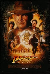 2g454 INDIANA JONES & THE KINGDOM OF THE CRYSTAL SKULL int'l advance 1sh 2008 May 22 style, Drew!