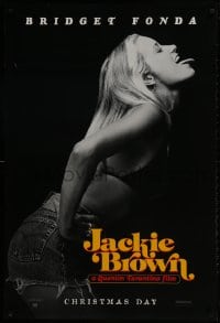 2g479 JACKIE BROWN teaser 1sh 1997 Quentin Tarantino, profile portrait of sexy Bridget Fonda!