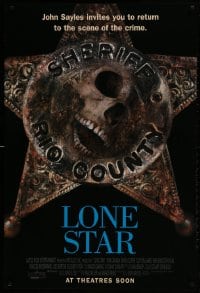 2g547 LONE STAR advance 1sh 1996 John Sayles, cool image of skull in sheriff badge!