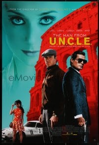 2g564 MAN FROM U.N.C.L.E. advance DS 1sh 2015 Guy Ritchie, Henry Cavill and Armie Hammer!