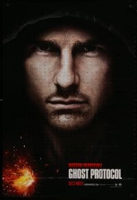 2g602 MISSION: IMPOSSIBLE GHOST PROTOCOL teaser DS 1sh 2011 cool intense image of Tom Cruise!