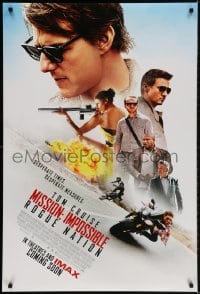 2g603 MISSION: IMPOSSIBLE ROGUE NATION int'l advance DS 1sh 2015 Cruise, Renner, Pegg, Ferguson!