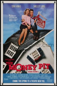 2g606 MONEY PIT advance 1sh 1986 Tom Hanks & Shelley Long are deeply in love & debt!