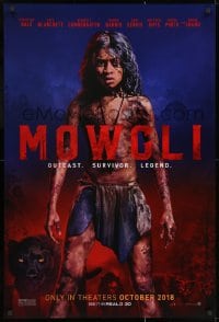 2g617 MOWGLI teaser DS 1sh 2018 Andy Serkis directed, Rudyard Kipling, outcast, survivor, legend!