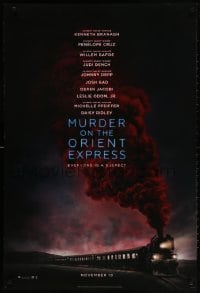 2g623 MURDER ON THE ORIENT EXPRESS style A teaser DS 1sh 2017 Branagh, huge cast, Agatha Christie!