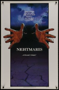 2g643 NIGHTMARES 1sh 1983 cool sci-fi horror art of faceless man reaching forward!