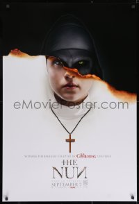 2g649 NUN teaser DS 1sh 2018 creepy image, witness the darkest chapter in The Conjuring universe!