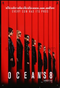 2g655 OCEAN'S 8 teaser DS 1sh 2018 Bullock, Blanchett, Hathaway, Kaling, Paulson, Rihanna, Damon!