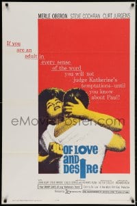 2g657 OF LOVE & DESIRE 1sh 1963 Richard Rush, Merle Oberon had so many men in her life!