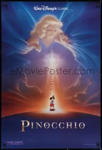 2g688 PINOCCHIO advance DS 1sh R1992 images from Disney classic fantasy cartoon!