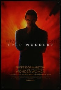 2g711 PROFESSOR MARSTON & THE WONDER WOMEN advance DS 1sh 2017 Luke Evans in the title role!