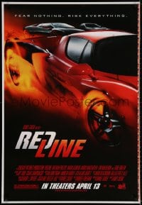 2g743 REDLINE printer's test advance 1sh 2007 incredibly cool cars, fear nothing, risk everything!