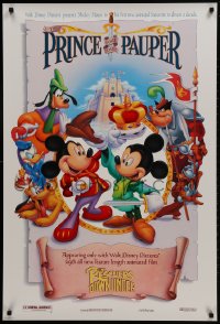 2g746 RESCUERS DOWN UNDER/PRINCE & THE PAUPER DS 1sh 1990 Prince style, Walt Disney, great image!
