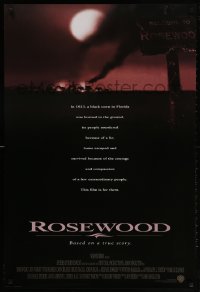 2g764 ROSEWOOD advance DS 1sh 1997 Jon Voight, Ving Rhames, Don Cheadle, wild image of burning town!