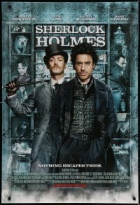 2g787 SHERLOCK HOLMES advance DS 1sh 2009 Guy Ritchie directed, Robert Downey Jr., Jude Law!