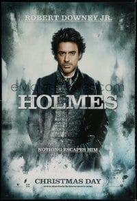 2g788 SHERLOCK HOLMES teaser DS 1sh 2009 Guy Ritchie directed, Robert Downey Jr. in the title role!